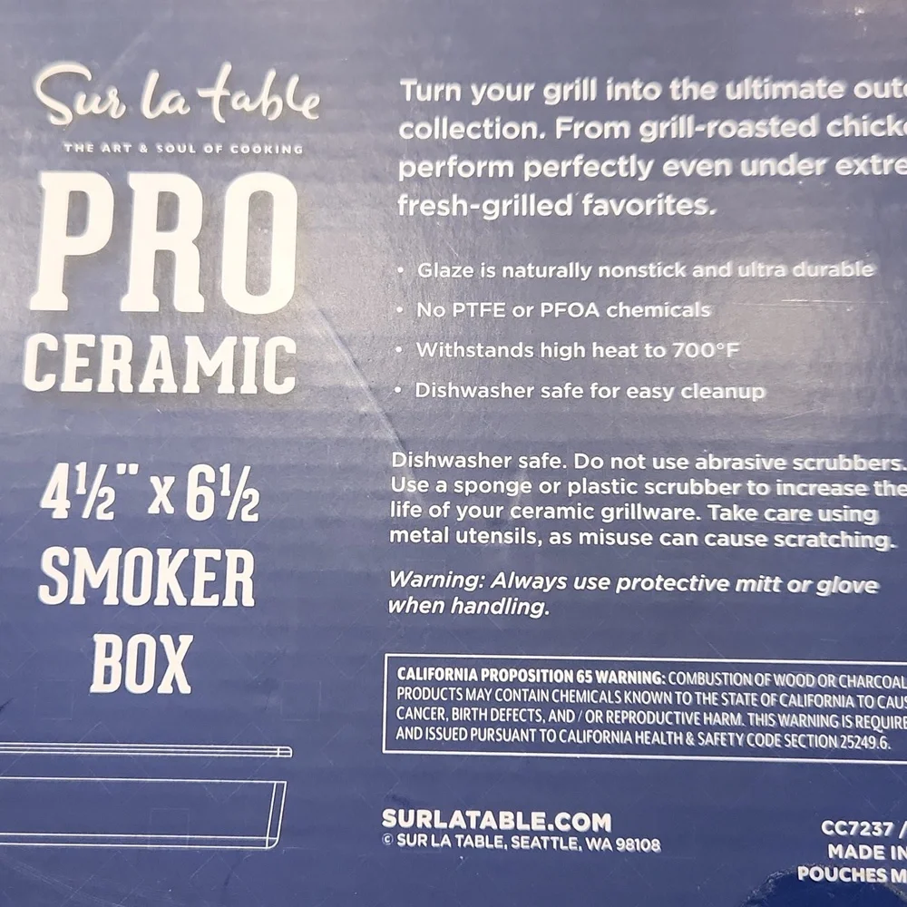 🎉Sur La Table Pro Ceramic Smoker Box